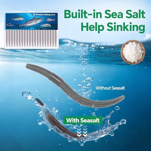 Clearance Bionics-Designed Durable Soft Plastic Fishing Lures Kit with Bonus Accessories, 3/4/5/6 Inch, 9-Type Lifelike Swimbaits in One Gear Set Included Tackle Box for Bass - Image 6