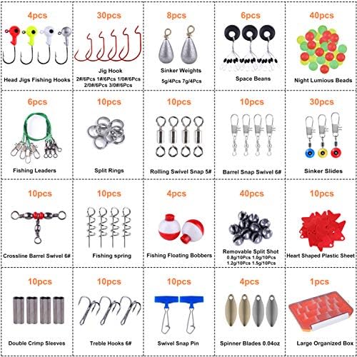 PLUSINNO Fishing Lures, All-in-One Fishing Tackle Box with Tackle Included, Fishing Gear Lure Bait Accessories Kit for Freshwater Bass Trout, Ideal Fishing Gifts for Men, Father & Beginners - Image 4