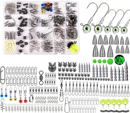 600 Pcs/Tackle Box Fishing Kit-Fishing Hooks,Sinkers, Swivels Snaps,Top Water Lure,Spoons,Soft Lures,Jig Heads, Frogs, Minnow, Accessories Equipment- Saltwater Freshwater Bass Bait Gear - Image 4