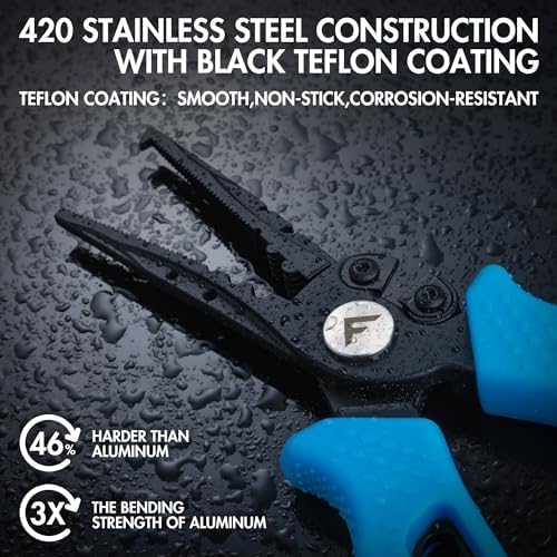 FLISSA 7-1/2 Inch Fishing Pliers, 420 Stainless Steel Fish Pliers - Image 2