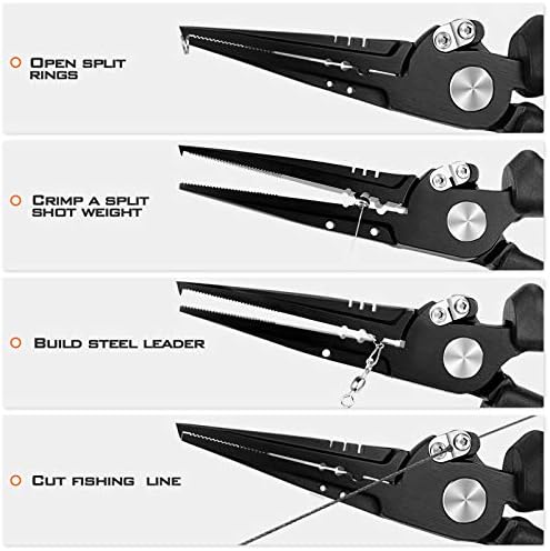 KastKing Speed Demon Pro Fishing Pliers,8.5'' Split Ring Nose - Image 5