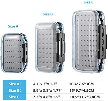 Gonex Fly Boxes for Fly Fishing files Jigs Waterproof Double Sided Fly Case - Image 3