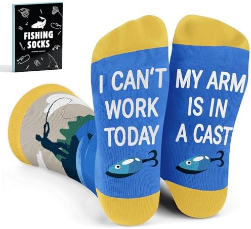 Fishing Gifts, Hunting Gifts for Men - Deer & Duck Hunting Accessories, Fly Fishing Accessories - Father Day Gift by SOCKJAR