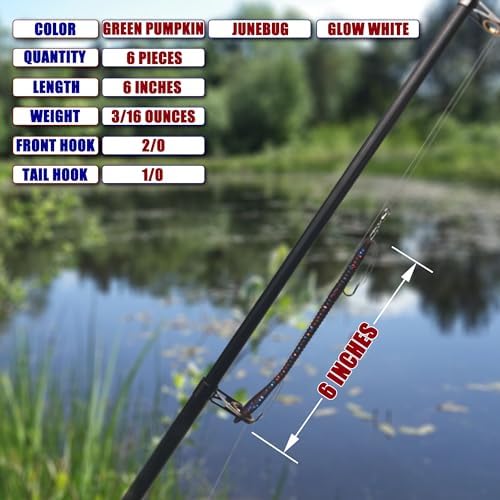 Weedless Fishing Lures Bass Lures, Soft Plastic Worm Swimbaits - Image 6