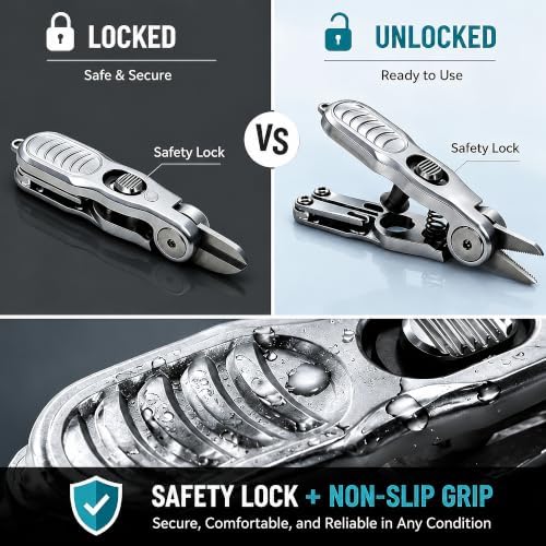 SHIAWASENA Portable Fishing Line Cutter with Retractors, Hook Eye Cleaner and Knot Tying Tool, Stainless Steel Braided Line Scissors Clippers for Mono, Fluoro Lines - Image 4