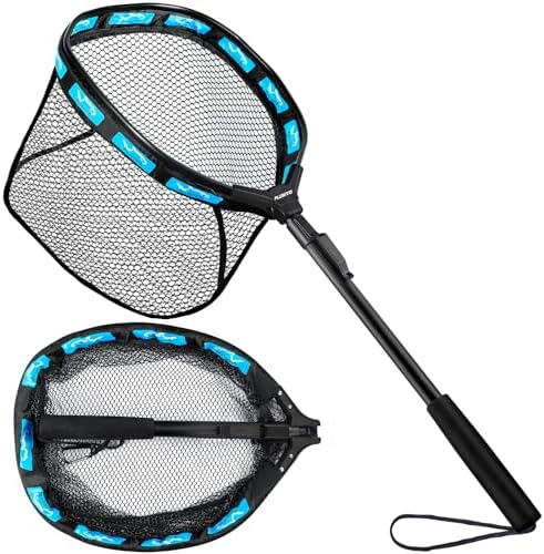 PLUSINNO Fishing Net Fish Floating Landing Net with Handle by PLUSINNO