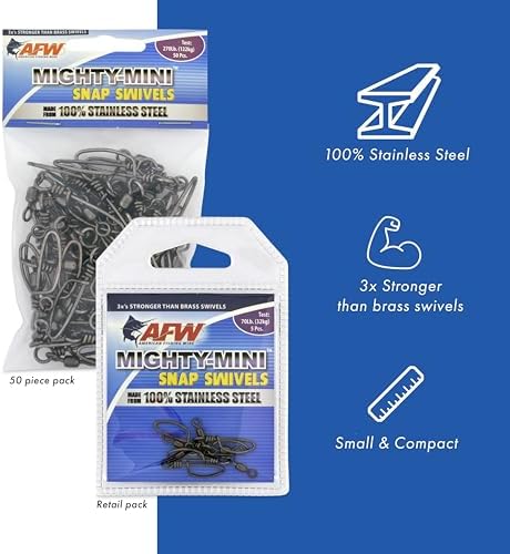 AFW Mighty-Mini Wire Fishing Swivels - Image 2