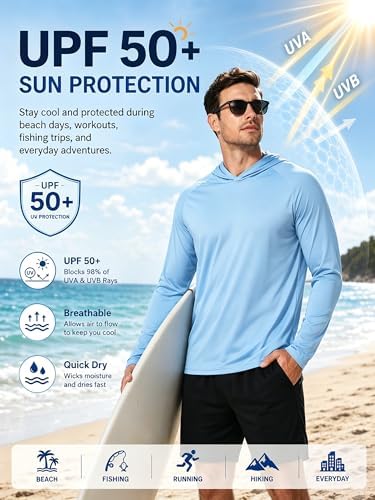 ZITY Men's Lightweight Pullover Hoodie UPF 50+ Fishing Shirts Sweatshirt - Image 3