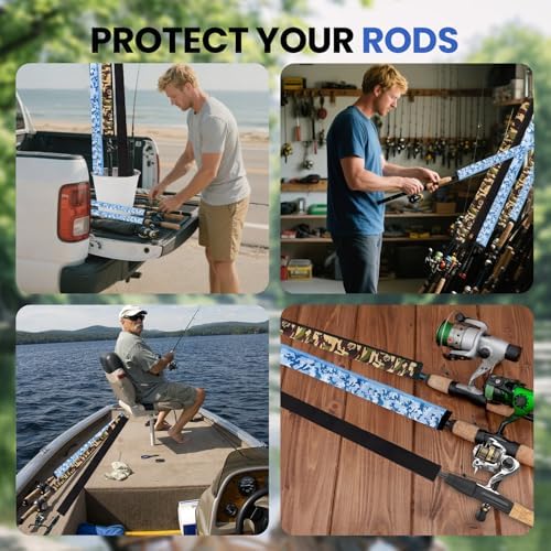 Neoprene Camo Fishing Rod Sleeves,Fishing Pole Sleeves,Fishing Rod Socks - Image 3
