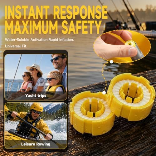 Milisten 6Pcs Inflatable Life Jacket Bobbin Replacement Kit - Image 2