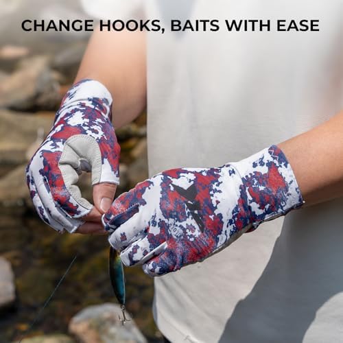 KastKing La Sal UPF50+ Fingerless Fishing Gloves, Men and Women - Image 6