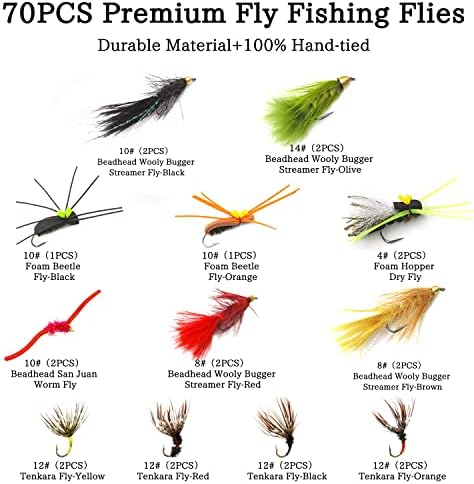 133pcs/Set Ultra-Thin Portable Nymph Scud Midge Flies Kit Assortment with Box Trout Fishing Fly Lures - Image 4
