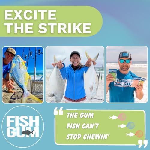 FishGum Surf Fishing Bait Strips for Saltwater Beach Fishing – Real Shrimp, Crab, Clam & Sand Flea Infused Scent – Artificial Cut Bait for Pompano, Redfish & Flounder - Image 5