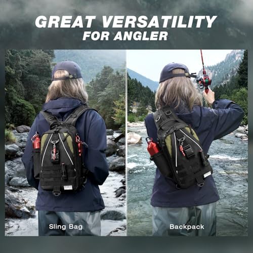 Ghosthorn Fishing Backpack with Rod Holder, Tackle Storage Bag Lightweight - Image 2