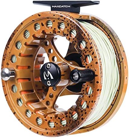 M MAXIMUMCATCH Maxcatch ECO Large Arbor Fly Fishing Reel (3/4wt 5/6wt 7/8wt) and Pre-Loaded Fly Reel with Line Combo by Maxcatch