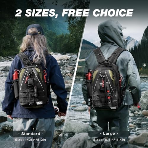 Ghosthorn Fishing Backpack with Rod Holder, Tackle Storage Bag Lightweight - Image 6