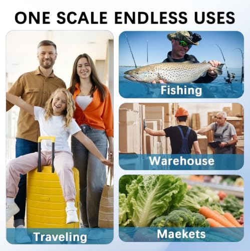 Luggage Weight Scale with Hook, 2PC Hanging Scale for Fish Travel, 80 Lbs - Image 4