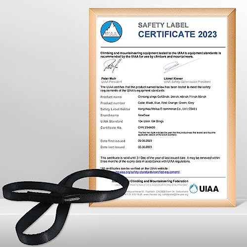 NewDoar 16mm Climbing Sling UIAA CE Certified,23KN EN566 Certified,Climbing Utility Cord Rock Climbing,Creating Anchors System,Rappelling Gear,Perfect for Tree Work - Image 2