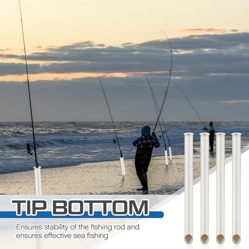 DoubleFill Tubular Sand Spikes for Surf Fishing PVC Surf Shore and Beach Fishing Rod Holder Sand Spike for Beaches, Rivers and Sandy Beaches - Image 4