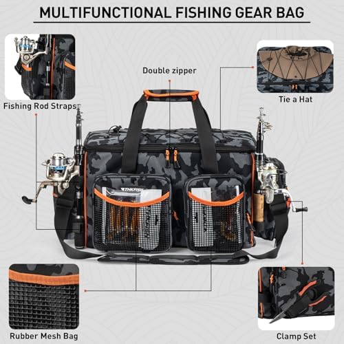 THKFISH Waterproof Large Fishing Tackle Bag for 3600/3700 Tackle Box - Image 3