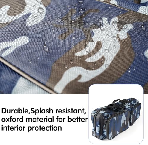 Fishing Tackle Carrier Bag with 2 Front Storage Pockets for Telescopic Rod - Image 5