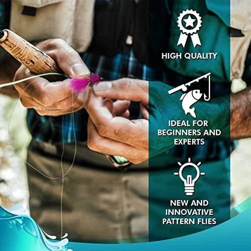Feeder Creek Woolly Bugger Fly Fishing Flies 12pc Fly Fishing Assortment | Handmade Wet Flies for Fly Fishing in Various Patterns/Colors | Streamer Flies - Image 3