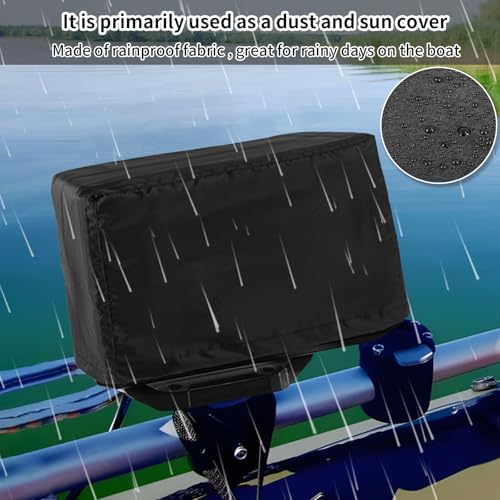Fishfinder Cover 3-10in,Depth Finder Oxford Fabric Waterproof Protection Accessories,for Hummingbird Lowrance Models,Protects Your Screen and Device from Sun Adverse Weather Damage Fishing - Image 3