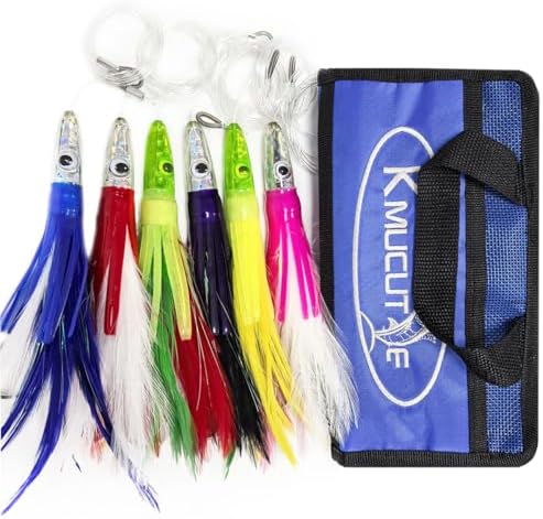Set 6 Pcs Saltwater Trolling Lure 6.5/7/9 inch Marlin Deep Sea Fishing Bait - Image 2