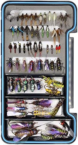 YZD Trout Fly Fishing Flies Collection 194/118/69 Premium Flies Dry Wet Nymph Streamers Fly Assortment with Fly Box Flyfishing Flys Lures Kits - Image 2