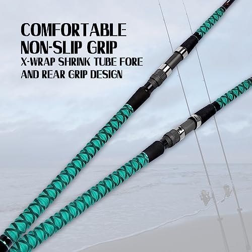 Fiblink Surf Fishing Rod Portable Travel Surf Spinning Rod 2 Piece/3 Piece/4 Piece Carbon Fiber Saltwater Fishing Rod 9'/10'/12'/13'/15' - Image 3