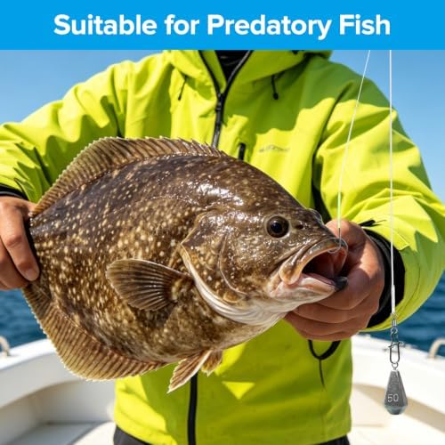 Realure 5 Pack Pre-Tied High-Low Surf Fishing Rigs, 3 Sizes 1/0#-3/0# Double Hook Bottom Rig, Hand Tied Saltwater Tackle for Flounder, Cod, Striped Bass, Whiting, Redfish Pier Surf Casting - Image 6