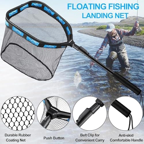 PLUSINNO Fishing Backpack with Fishing Net,42L Waterproof tackle Backpack with Tackle Boxes,Fishing Gear,Lures,Tools,Pliers & Accessories, Fishing Gifts for Men - Image 2