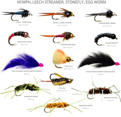 Outdoor Planet 24/48/66/72 Premium Hand Tied Fly Fishing Flies Assortment | Fly Boxes Included | Dry, Wet, Nymphs, Streamers, Wooly Buggers, Terrestrials | Trout, Bass Lure Set, Kit, Gift - Image 2