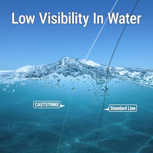 100% Fluorocarbon Fishing Line Clear Leader Line Low Visibility - Image 6