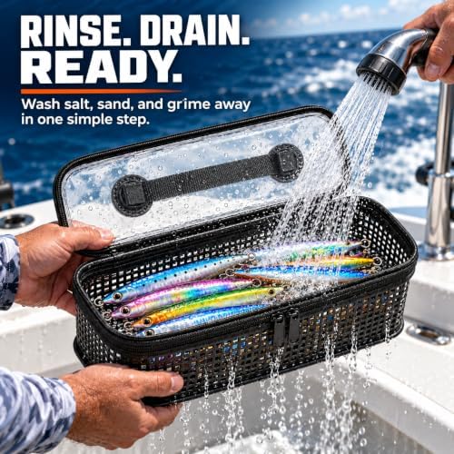 Rinse Box, Rinse, Drain and Store Fishing Lures for Saltwater Tackle - Image 2