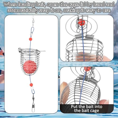 20 Pcs Carp Fishing Bait Trap Cage Stainless Steel - Image 4