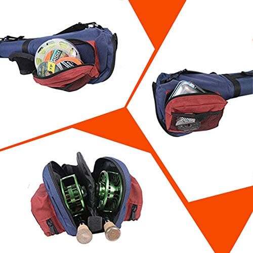 M MAXIMUMCATCH Maxcatch Fly Fishing Rod Case with Reel Pouch, Complete Rod Protection Bag, Single and Dual Rod Tube with Shoulder Strap - Image 3