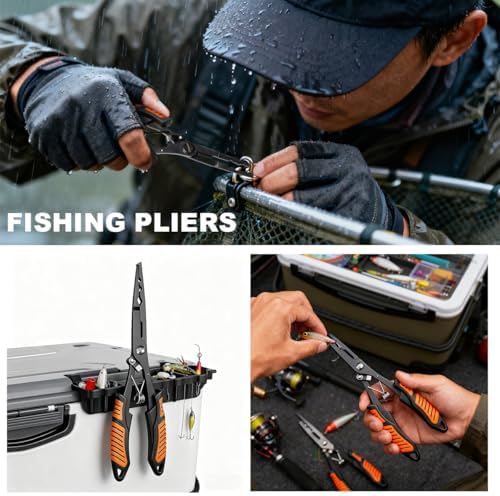 Fillet Knife Set for Beginner, Fishing Pliers Precisely, Fish Measuring Tape, Non Slip Grip Fishing Knife, Saltwater Fishing Accessories, Great Value Fishing Tackle - Image 3