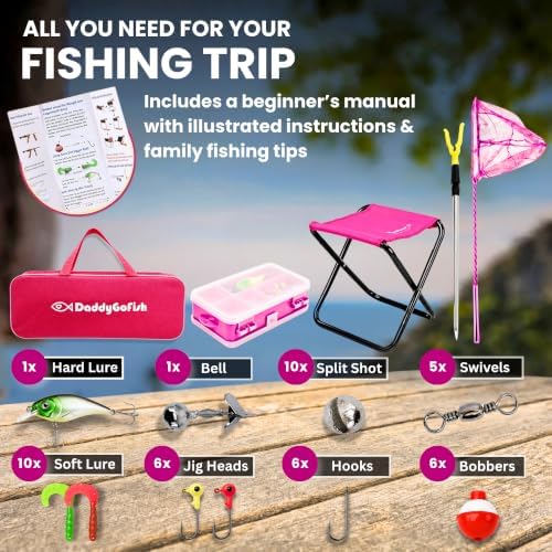 Kids Fishing Pole for Boys, Girls & Youth Age, Toddler Fishing Pole Set Kit - Image 2