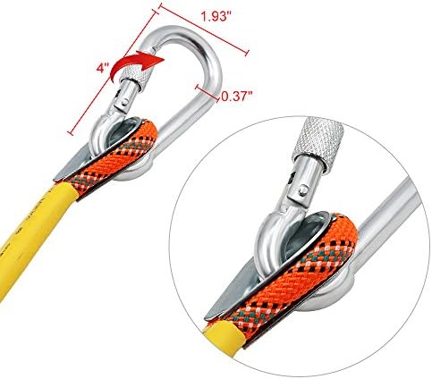 X XBEN Outdoor Climbing Rope 10M(32ft) 20M(64ft) 30M(96ft) 50M(160ft) 70M(230ft) 152M(500FT) 352M(1000FT) Static Rock Climbing Rope for Escape Rope Ice Climbing Equipment Fire Rescue Parachute - Image 3