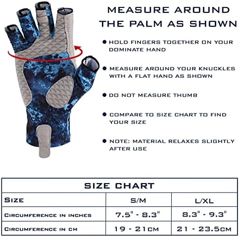KastKing La Sal UPF50+ Fingerless Fishing Gloves, Men and Women - Image 6