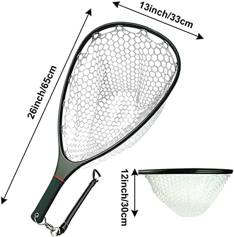 Aventik Fly Floating Fishing Net Carbon Fiber Landing Trout Net Light Weight Clear Rubber Ghost Net Catch & Release - Image 2
