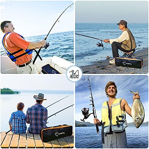Fishing Pole Kit, Carbon Fiber Telescopic Fishing Rod and Reel Combo with Spinning Reel, Line, Bionic Bait, Hooks and Carrier Bag, Fishing Gear Set for Beginner Adults - Image 6