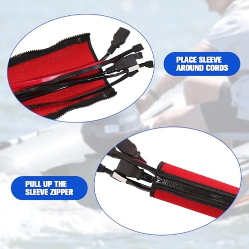 48inch Neoprene Trolling Motor Cable Sleeve 2'' Dia Cable Organizer - Image 4