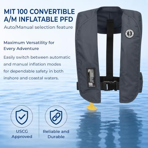 Mustang Survival MIT 100 Convertible A/M Inflatable PFD Life Jacket Single - Image 3