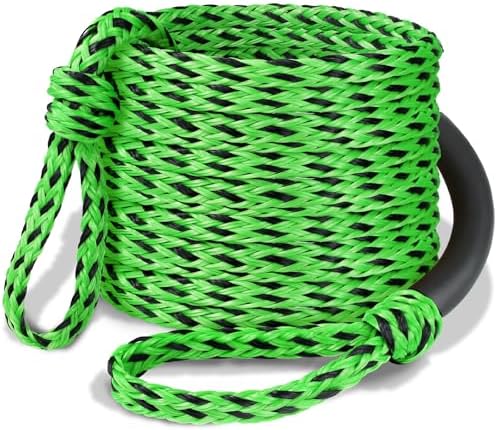 Boat Tow Rope 60ft 1-6 Riders, Floating Ropes for Towable Tubes by Vortexain