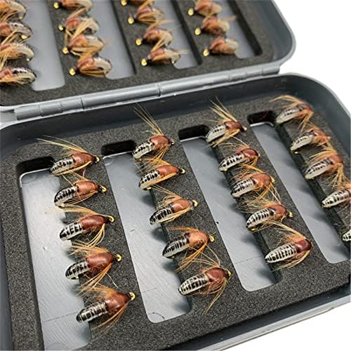 24Pcs Fly Fishing Flies Trout Lures Fishing Tackle Fly Fishing Flies with Boxed Trout Bass Artificial Fish Bait - Image 3