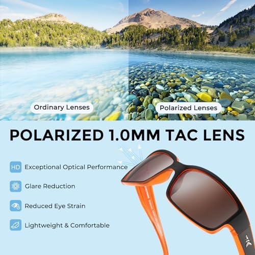 KastKing Skidaway Polarized Sport Sunglasses for Men and Women, Wrap Design - Image 4