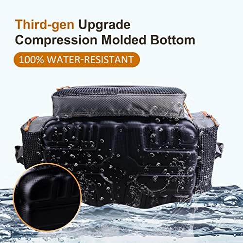 Fishing Tackle Box Bag - Fishing Bags for Saltwater or Freshwater (#Grey) Fishing Tackle Bags - Padded Shoulder Strap - Tackle Bag for 3600 3700 Tackle Box - Image 4