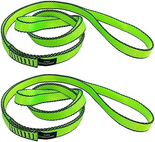 18MM Nylon Climbing Slings Runners 23 kN Strong Webbing Straps for Rock Climbing, Rappelling, Swing, Yoga Hammock etc by CAPARK